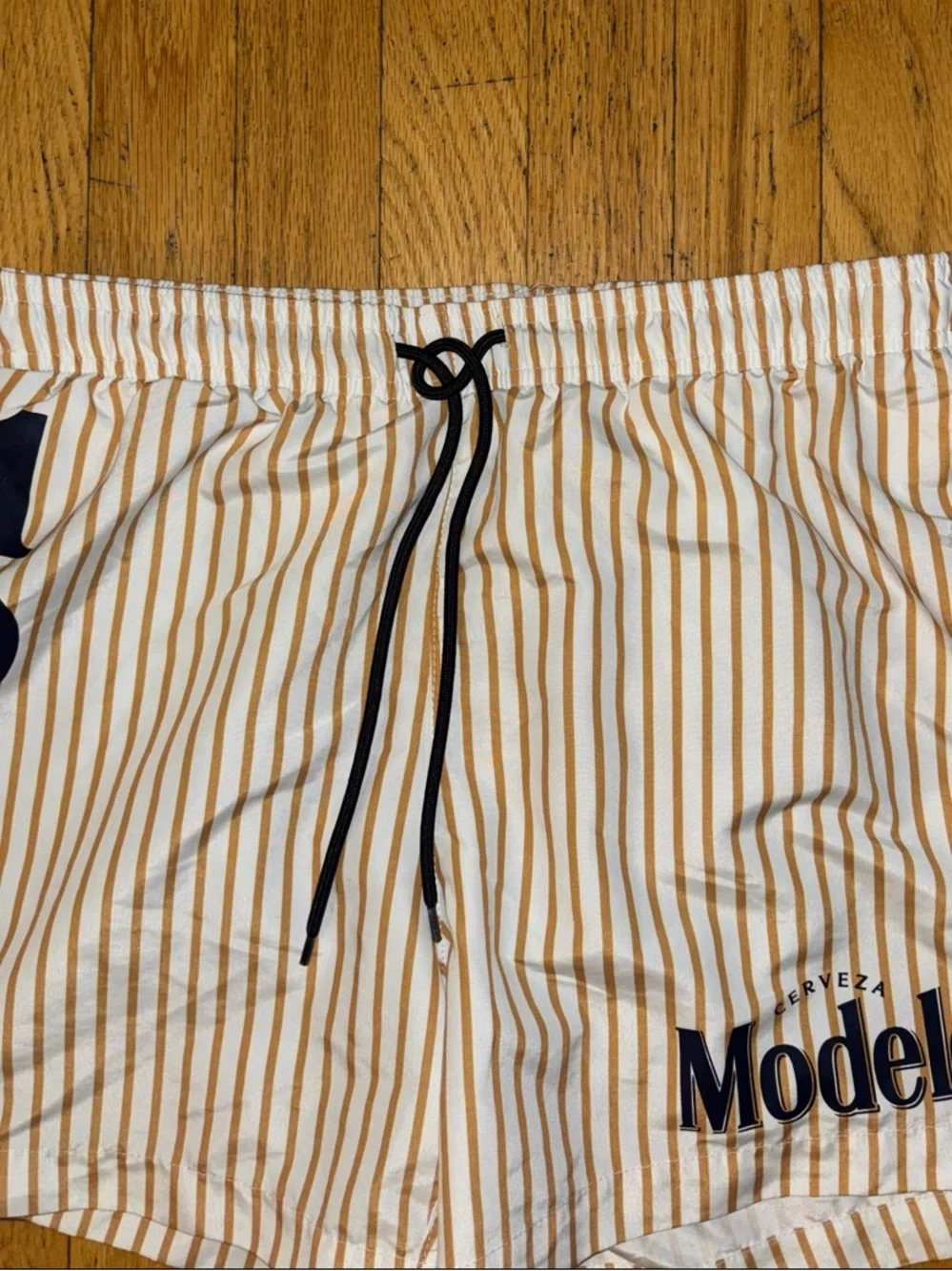 Cerveza Modelo 1925 Striped Swim Trunks - Small